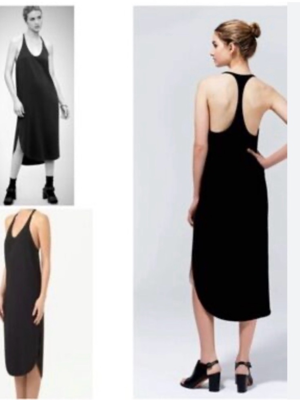 Aritzia Wilfred Colonne Black
Racerback Midi Dress-Size Medium